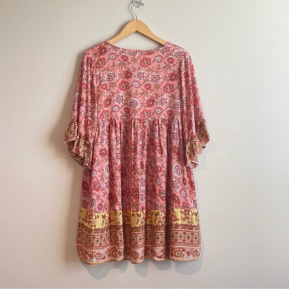 NWOT Umgee Boho Floral Cottage Core Boho Dress Festival Indie Whimsy Size S - Picture 4 of 9